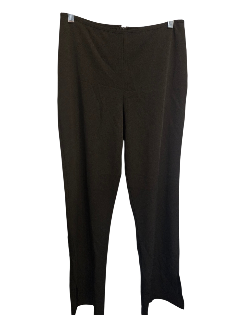 Classic Black Straight-Leg Pull-On Pants